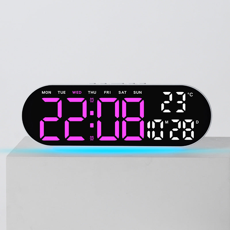 Digital alarm clock with multifunctional LED display and integrated thermometer function Stornfield