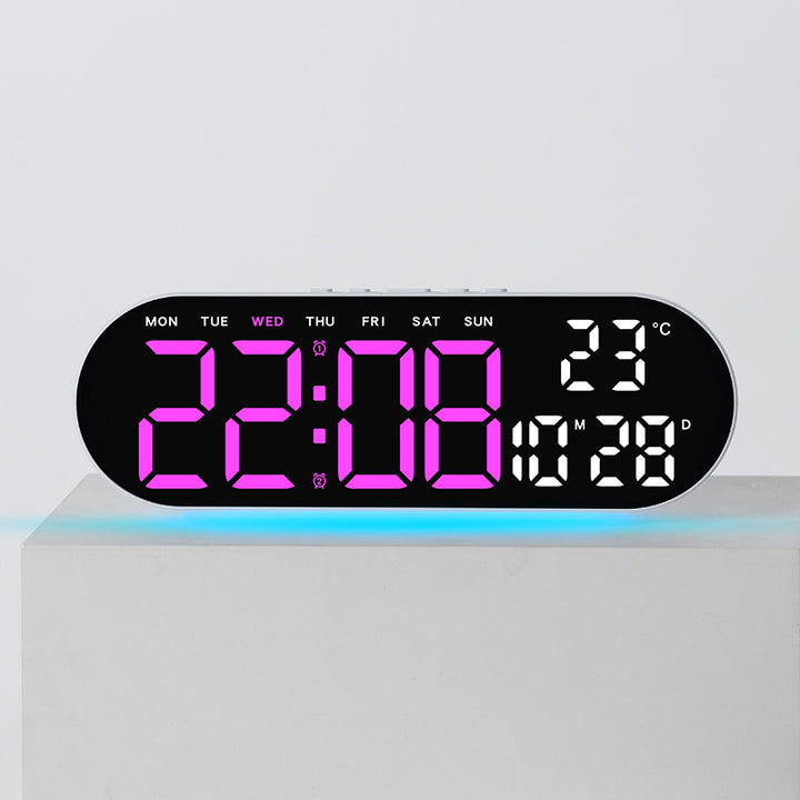 Digital alarm clock with multifunctional LED display and integrated thermometer function Stornfield
