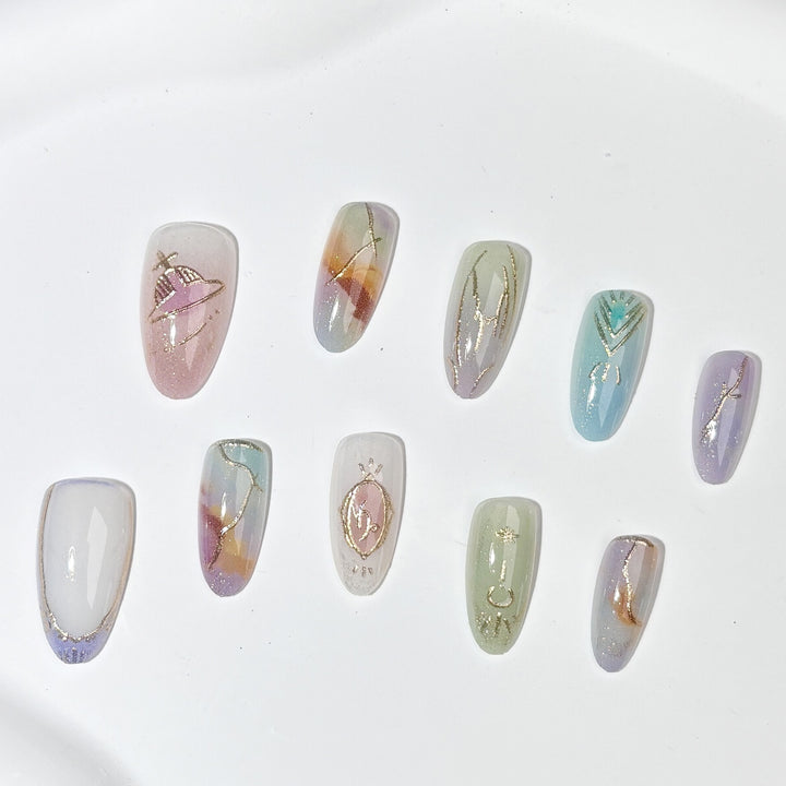Decorative Press-On Nail Art Set 1790745304