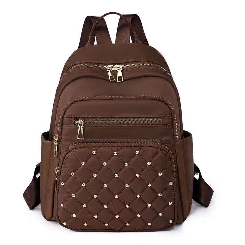 Quilted Backpack with Decorative Studs Stornfield