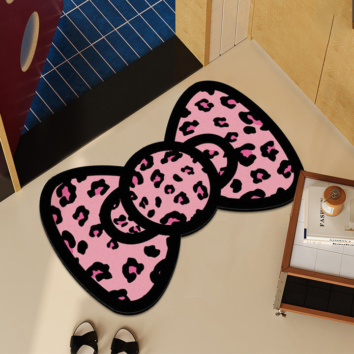 Plush Leopard Print Area Rug