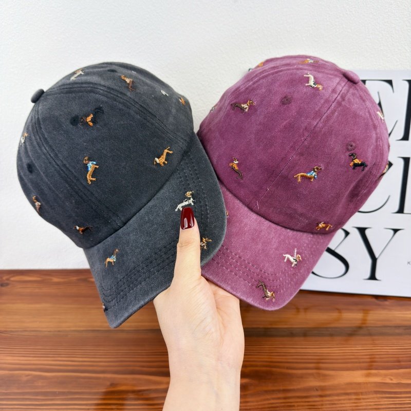 Unisex Embroidered Dog-Themed Baseball Cap Stornfield