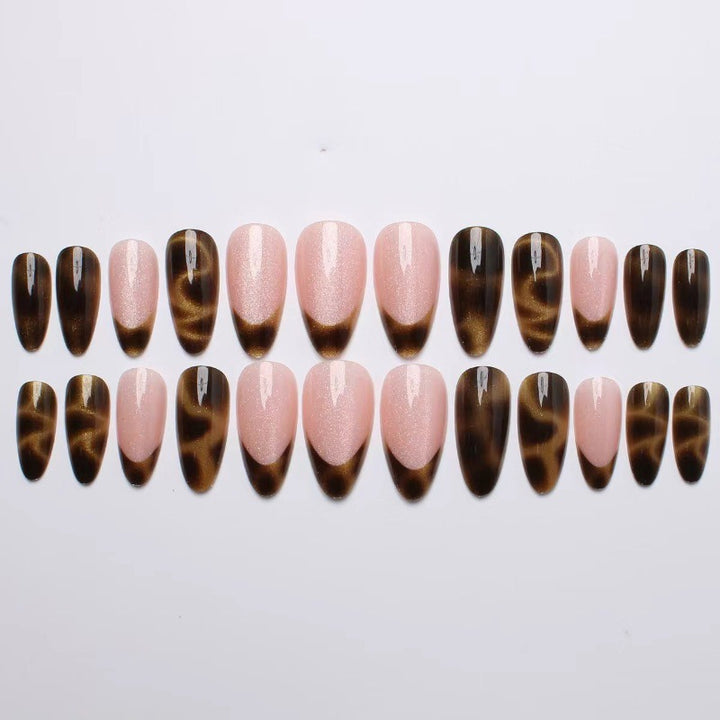 Artifical nails with elegant tortoiseshell tips Stornfield