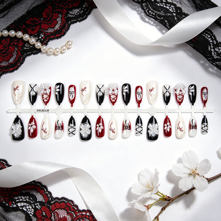 Acrylic nail set with exclusive designs Stornfield