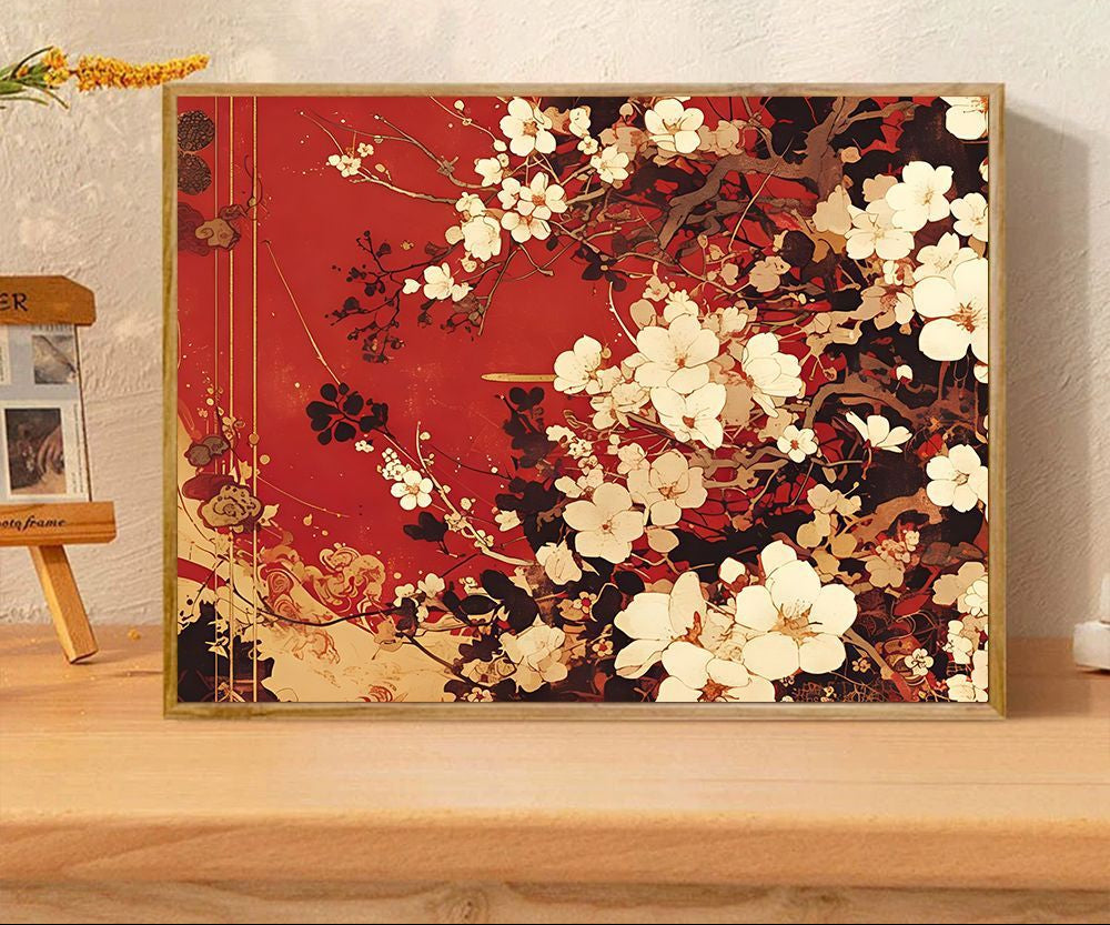 Floral-Themed Decorative Art Print Stornfield