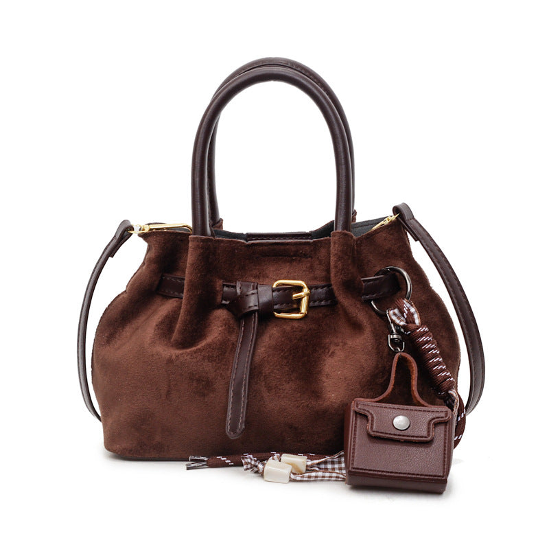 Elegant Suede Handheld Bag Stornfield