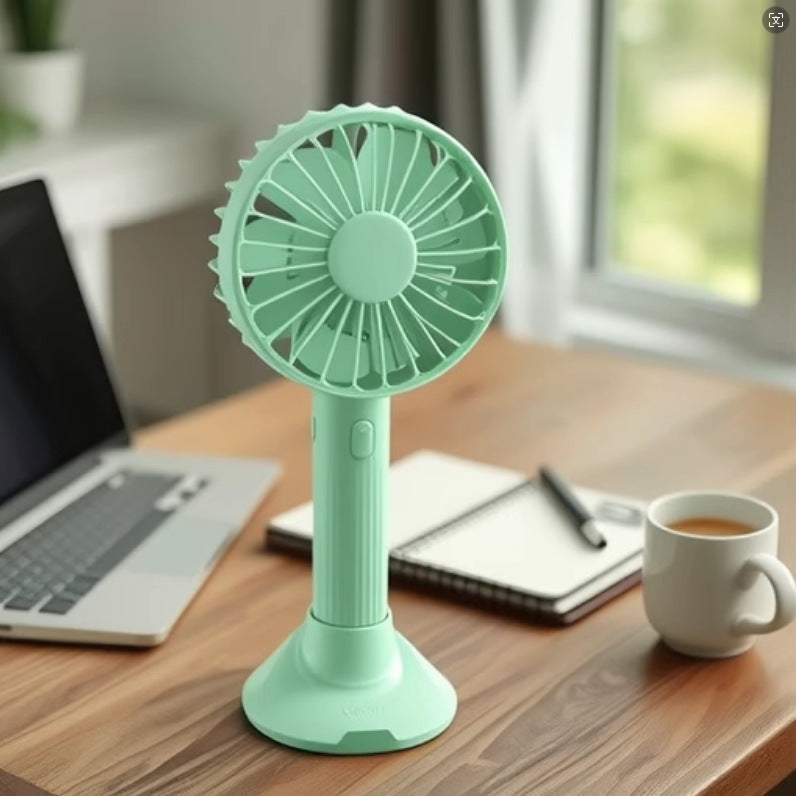 Portable table fan with USB charging and flexible adjustable tilt angle Stornfield