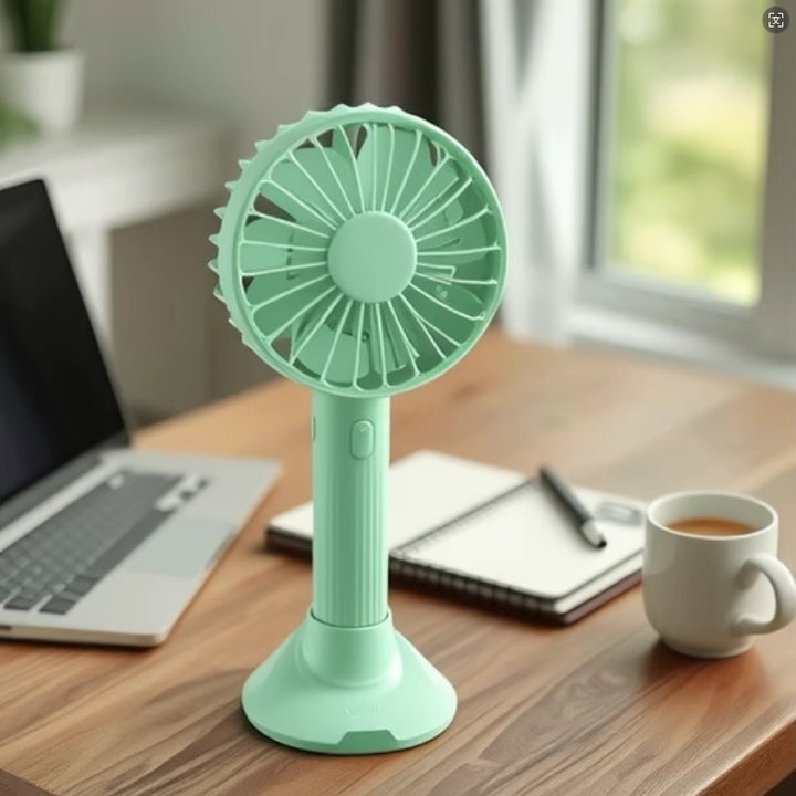 Portable table fan with USB charging and flexible adjustable tilt angle Stornfield