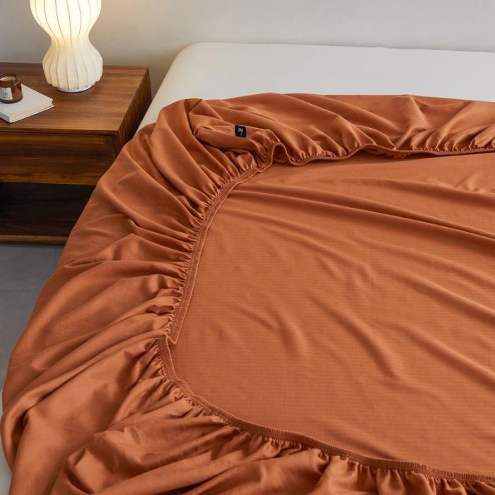 Extra-deep Jersey fitted sheet with elastic all-round rubber and soft single jersey