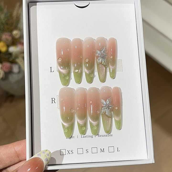 Glittering Stiletto Nail Art Extensions