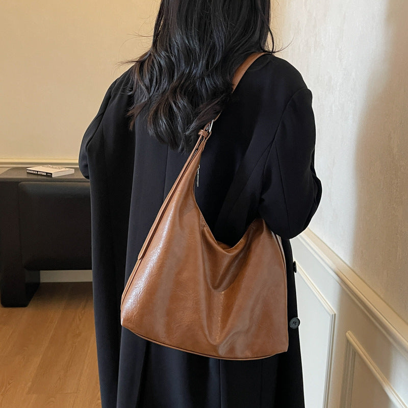 Soft Leather Slouchy Shoulder Bag Stornfield