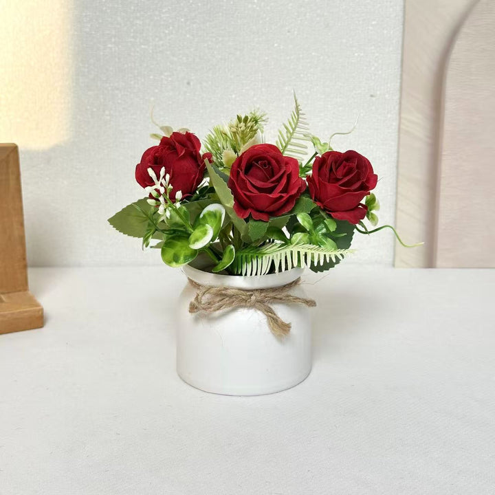 Elegant Artificial Floral Centerpiece for Tabletop Decor