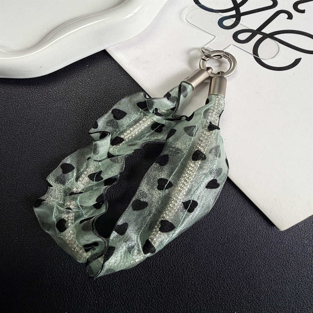 Heart-Patterned Hair Scrunchie Stornfield