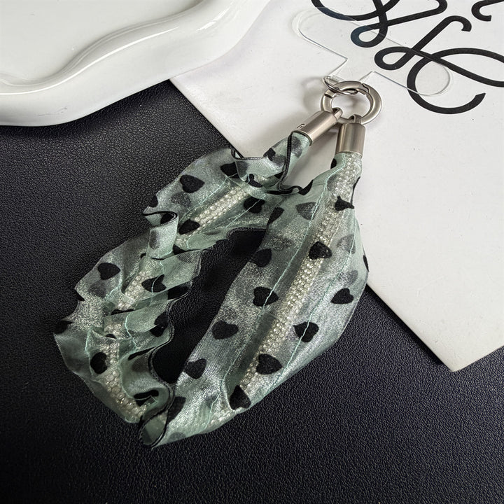 Heart-Patterned Hair Scrunchie Stornfield