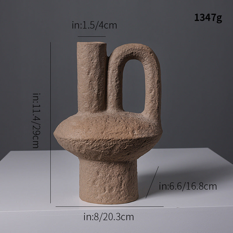 Abstract Shaped Decorative Ceramic Vase