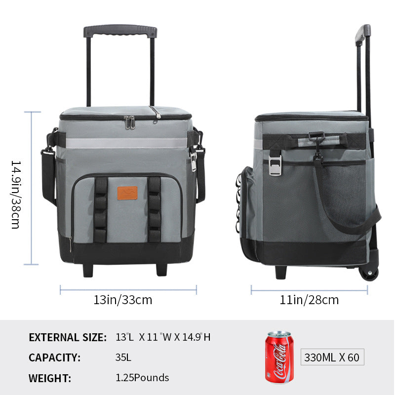 Women's travel cooler bag with telescopic handle Stornfield