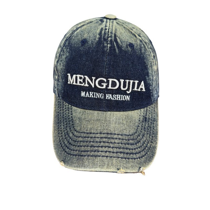Men's Distressed Denim Baseball Cap Stornfield 1784270408