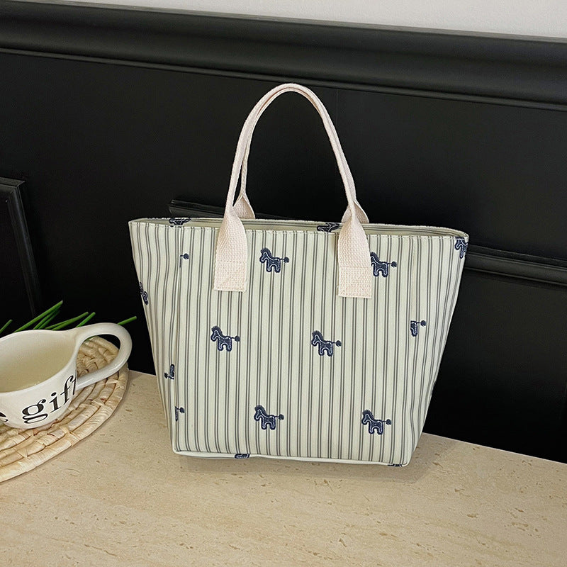 Playful Animal Print Tote Bag
