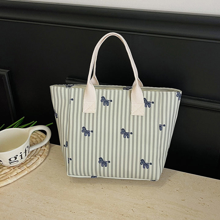 Playful Animal Print Tote Bag