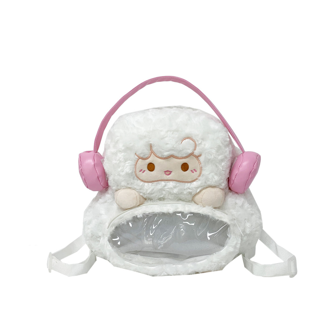 Plush backpack with transparent viewing window Stornfield