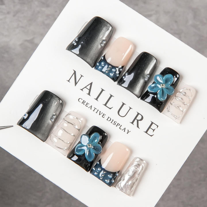 Artistic Press-On Nail Display