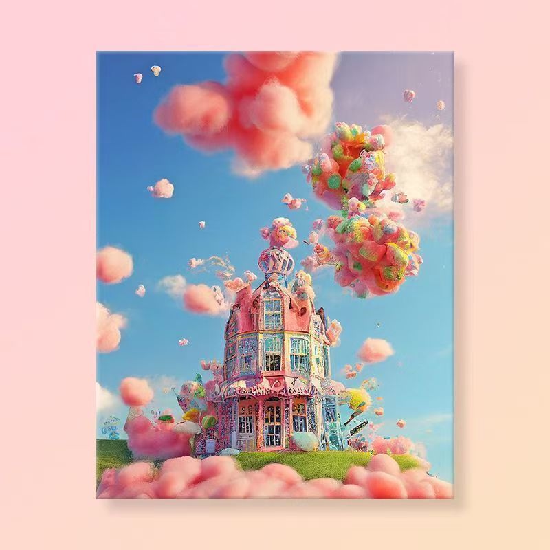 Whimsical Fantasy Landscape Canvas Art Stornfield