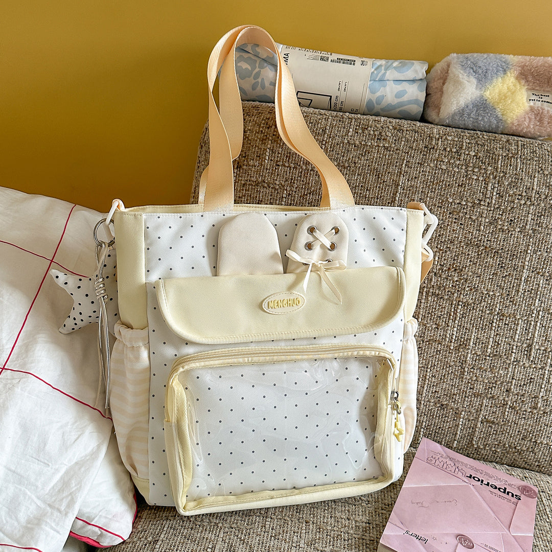 Multi-Compartment Polka Dot Backpack Stornfield