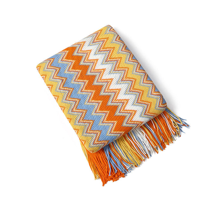 Textured Knit Throw Blanket