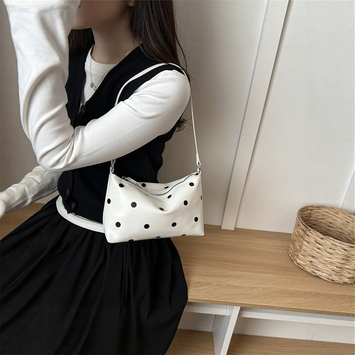 Polka Dot Patterned Crossbody Bag