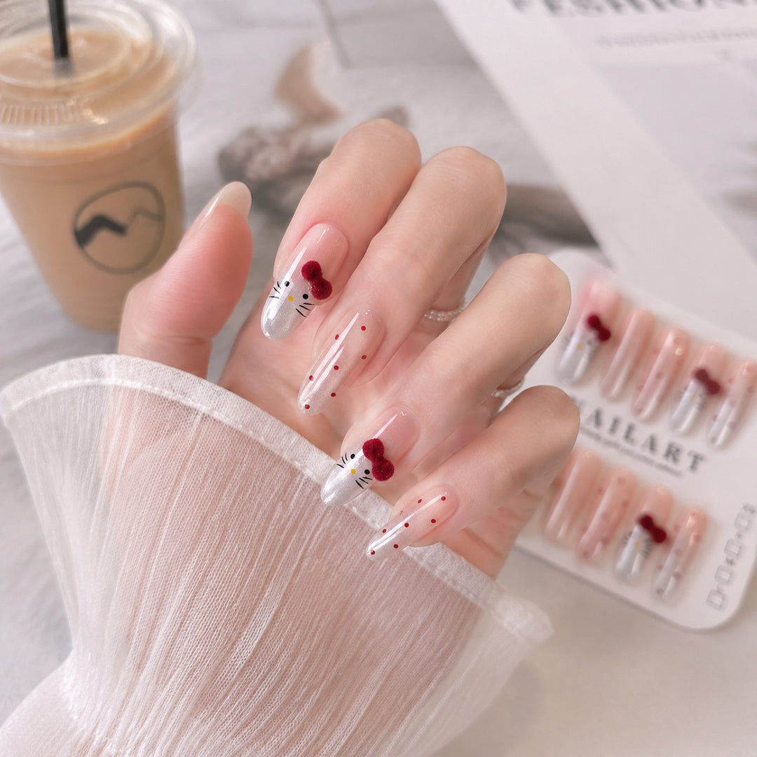 Artistic Character-Themed Press-On Nail Set Stornfield
