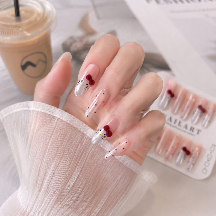 Artistic Character-Themed Press-On Nail Set Stornfield