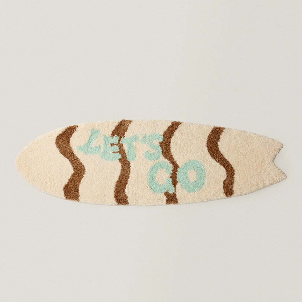 Surfboard-Shaped Decorative Bath Mat Stornfield
