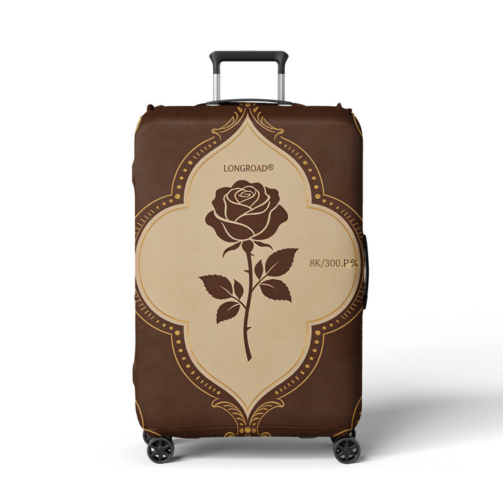 Women’s suitcase cover with floral lavender pattern Stornfield