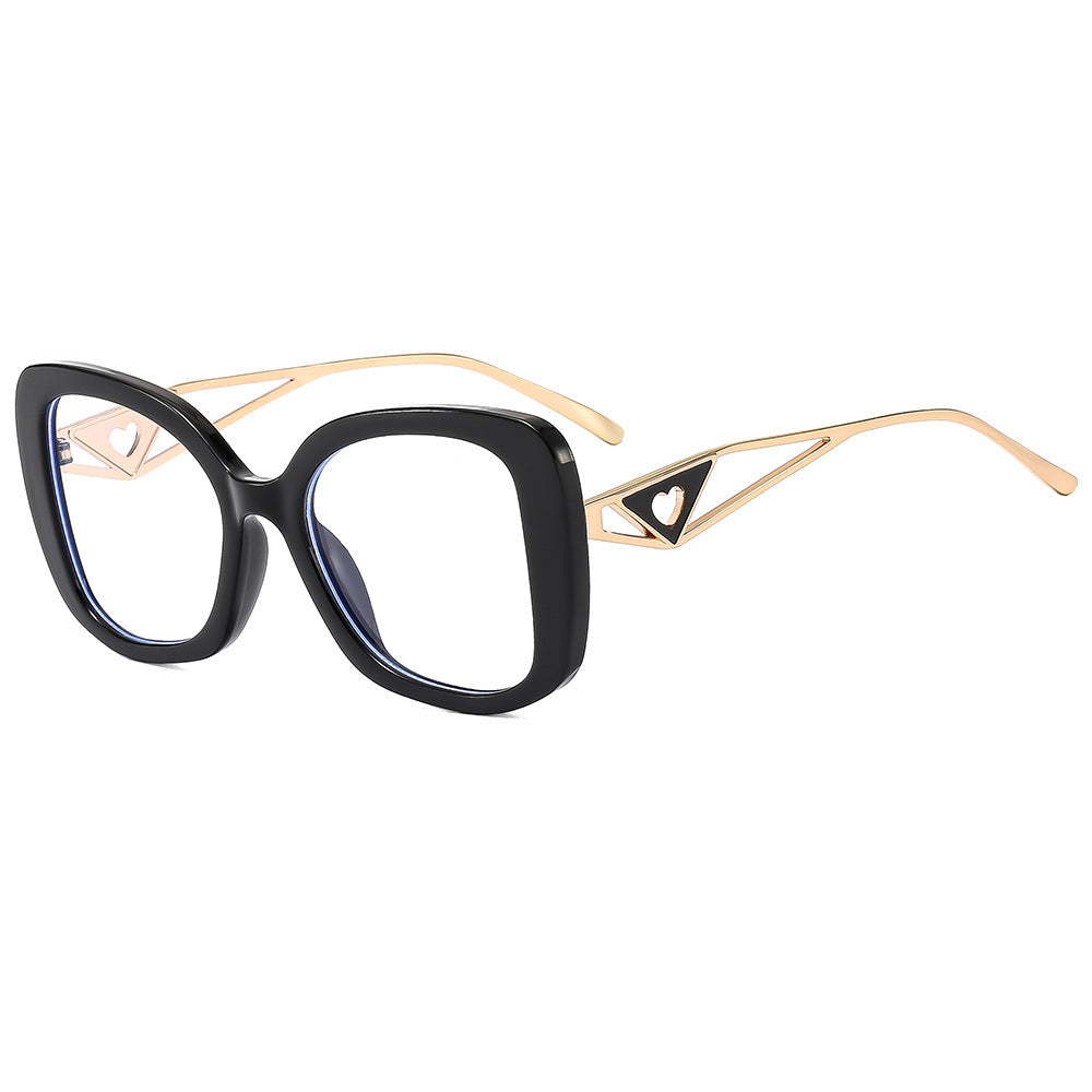 Ladies fashionable oversized sunglasses with luxurious heart detail Stornfield