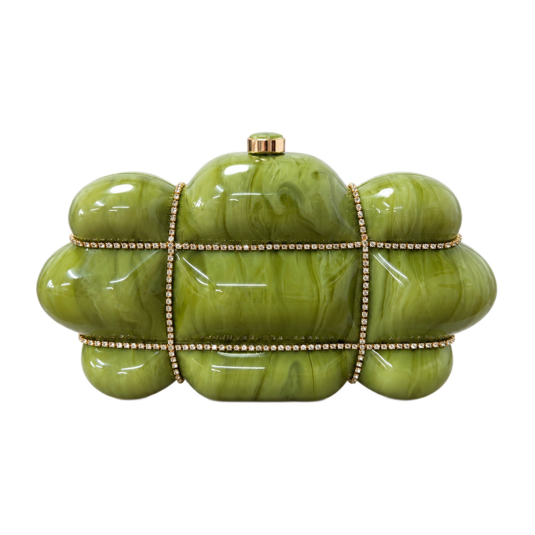 Textured Acrylic Evening Clutch