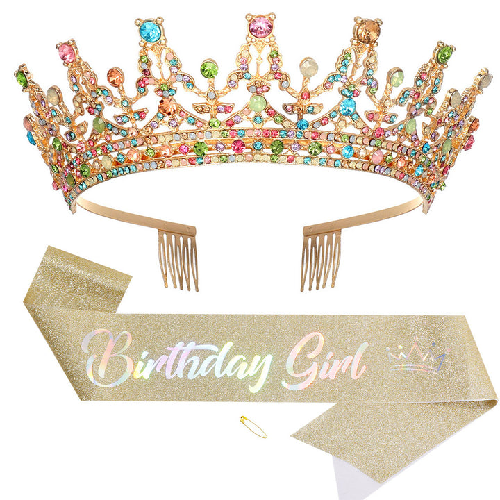 Women's Sparkling Crown and Sash Set Stornfield