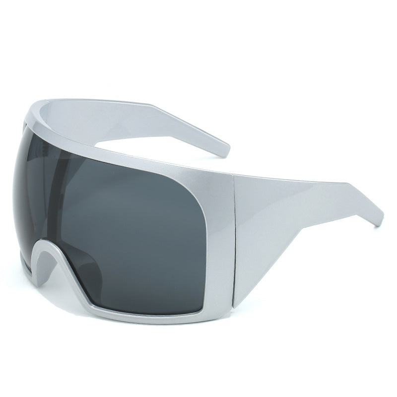 Oversized Shield Sunglasses with Enhanced UV Protection Stornfield