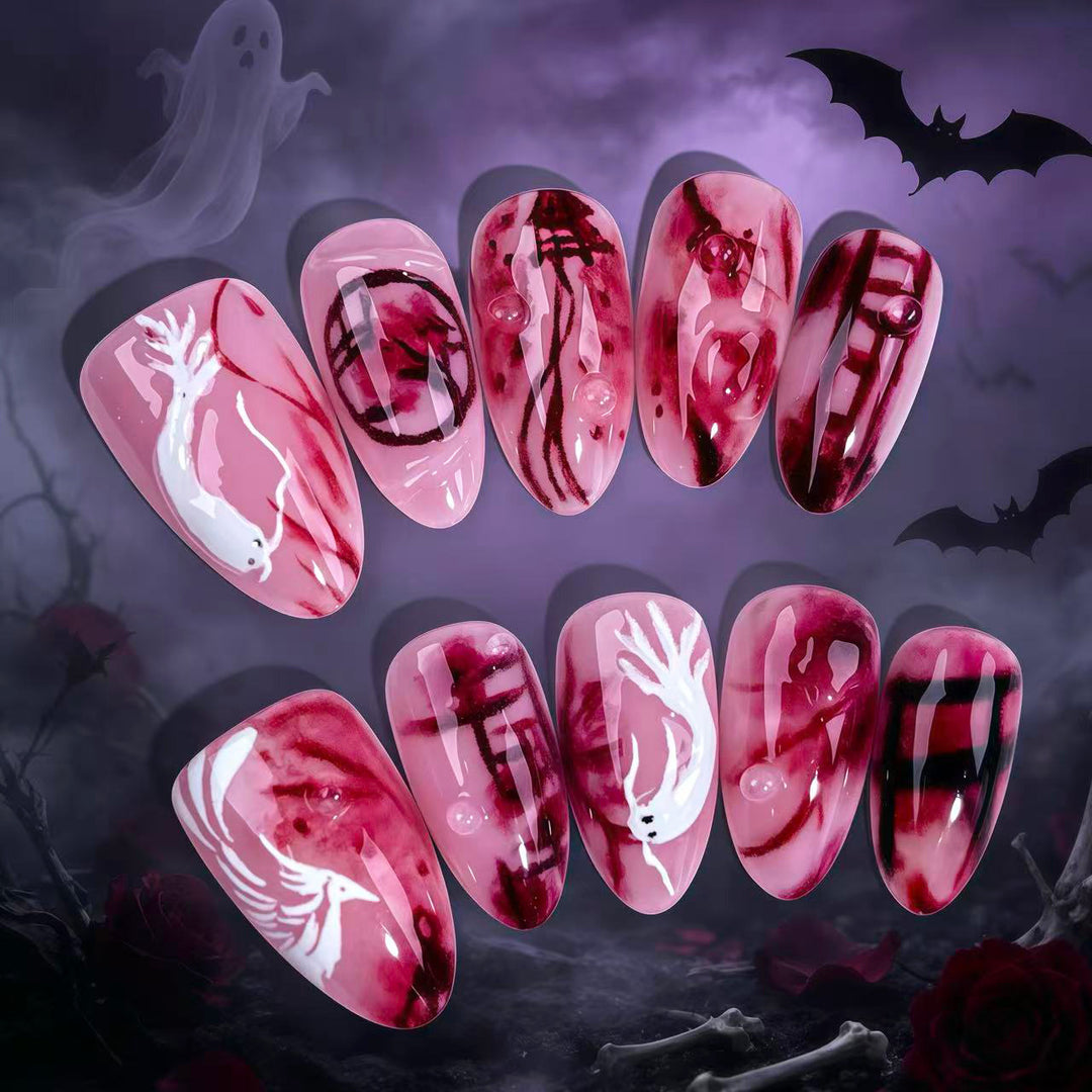 Artistic Themed Press-On Nail Set 1790745551