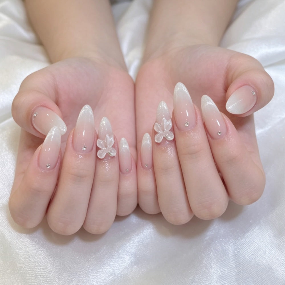 Artificial nails with elegant tip decoration Stornfield
