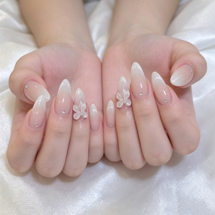 Artificial nails with elegant tip decoration Stornfield