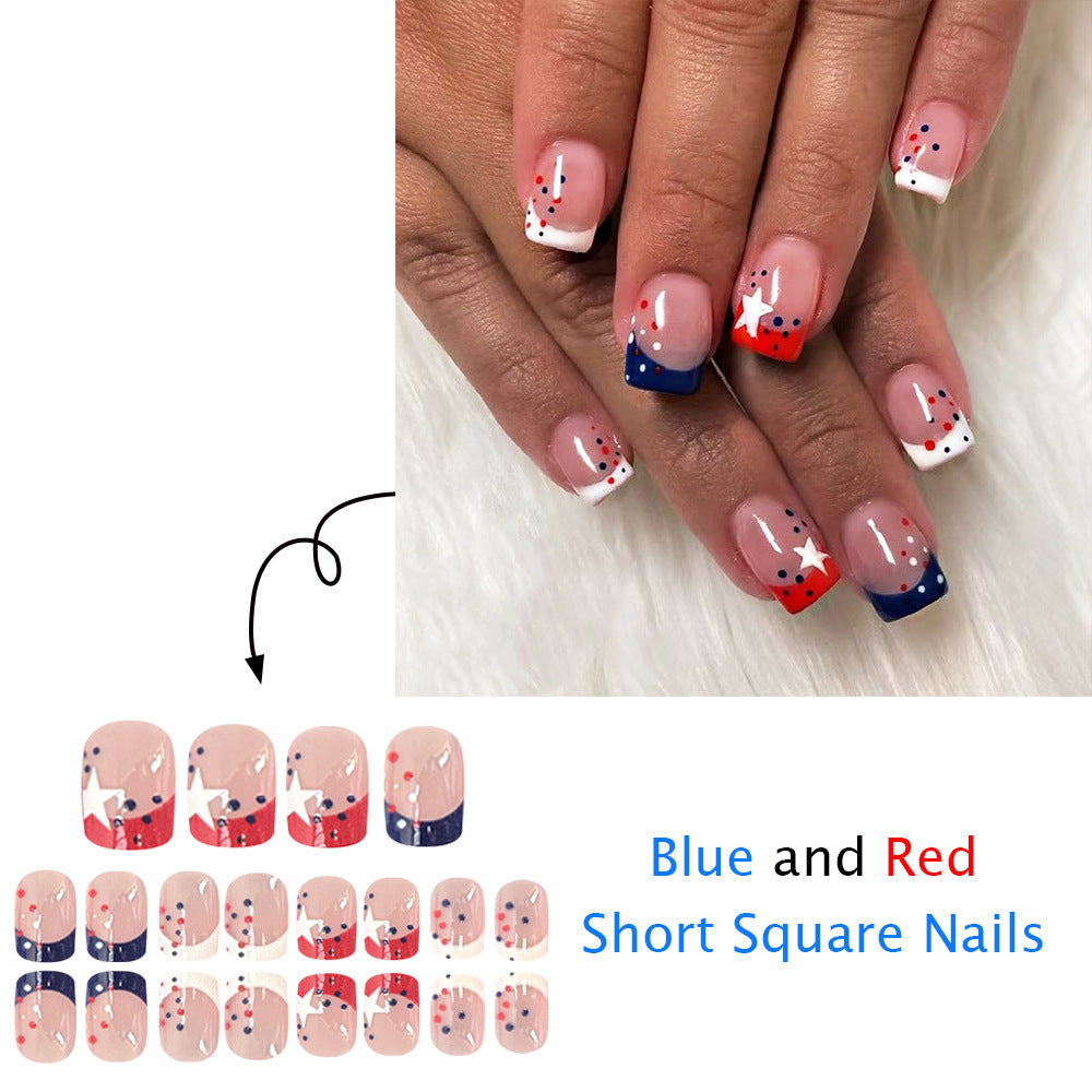 Patriotic Themed Press-On Nails Stornfield