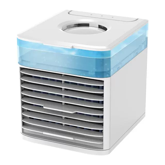 Unisex one size compact desktop evaporative air cooler with removable top fill container and adjustable direction louvers Stornfield
