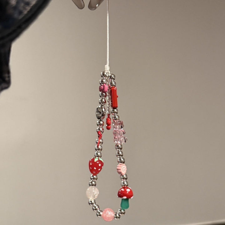 Playful Themed Beaded Charm Keychain Stornfield
