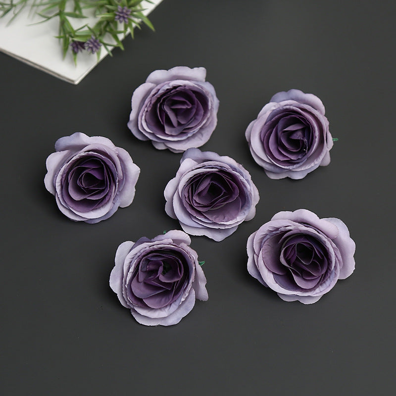 Realistic Artificial Rose Brooch