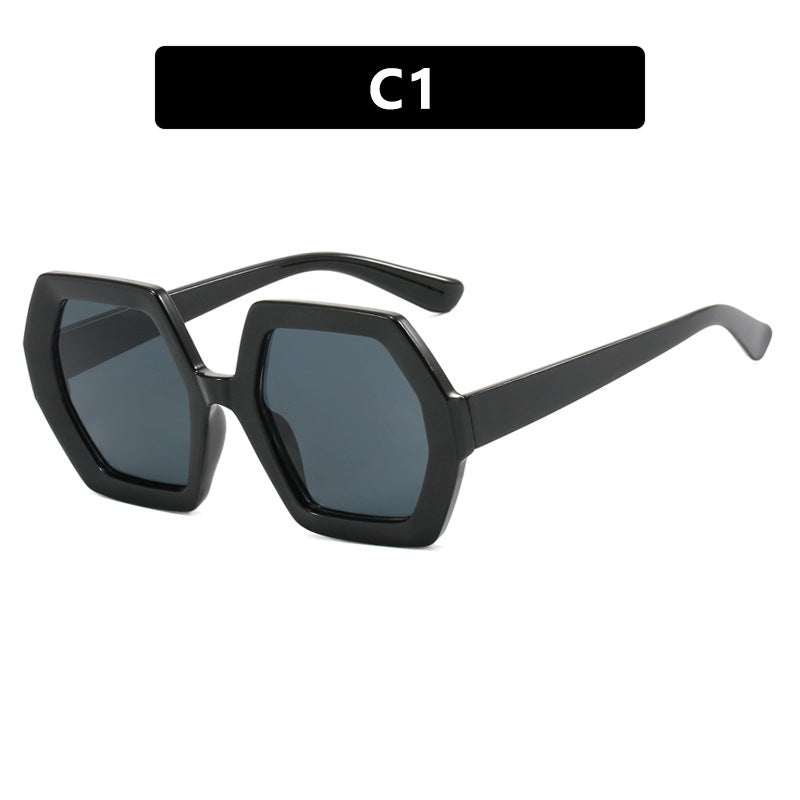 Women innovative hexagonal sunglasses Stornfield