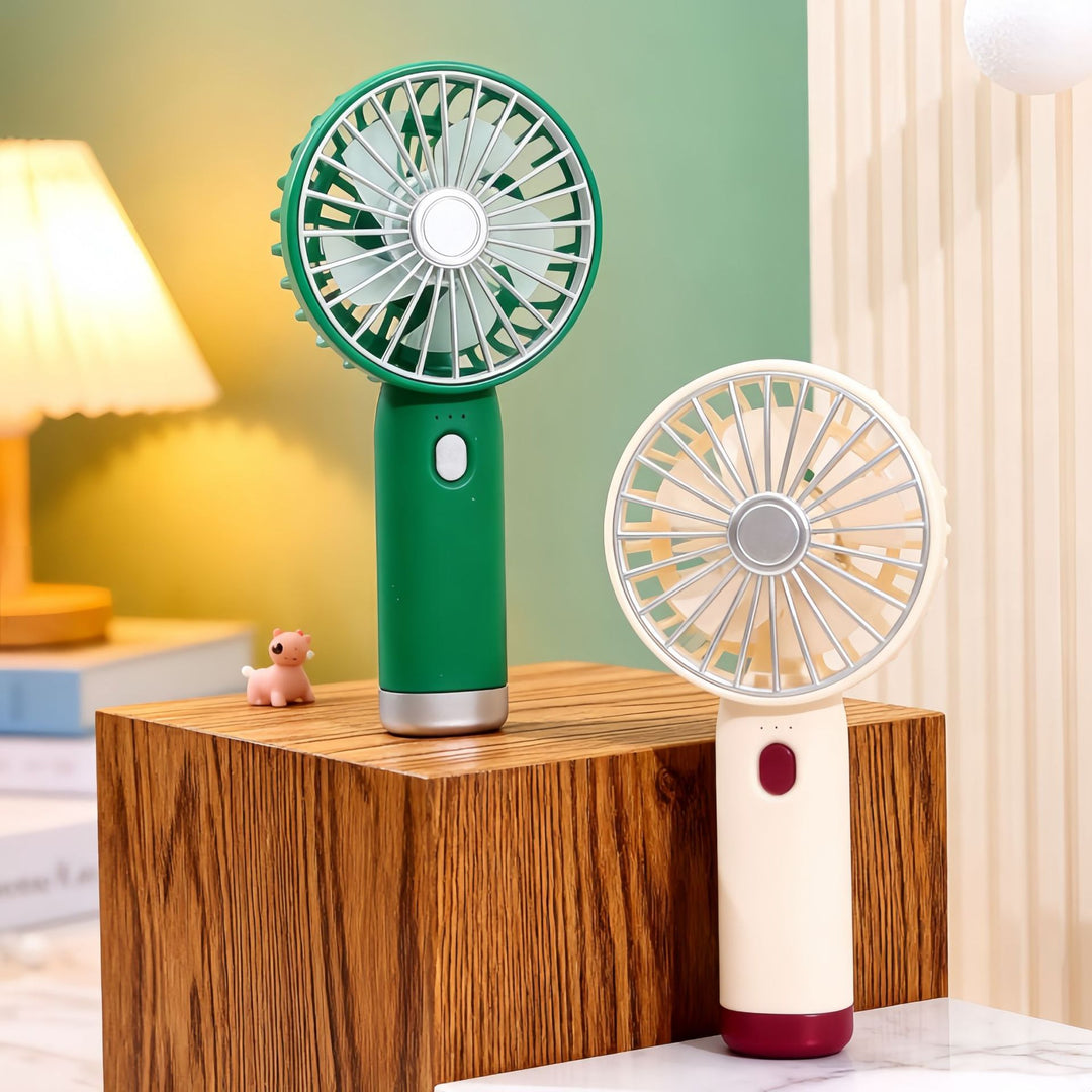 Ladies Portable Hand Fan with USB Connection and Ergonomic Design Stornfield