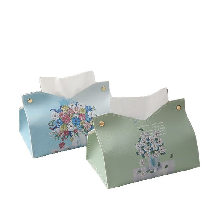 Decorative Floral Design Tissue Box Cover Stornfield