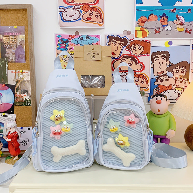 Whimsical Cartoon-Themed Sling Backpack Stornfield