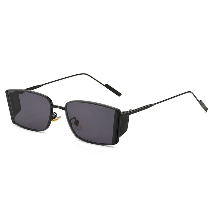 Ladies elegant square sunglasses with fine metal frame Stornfield