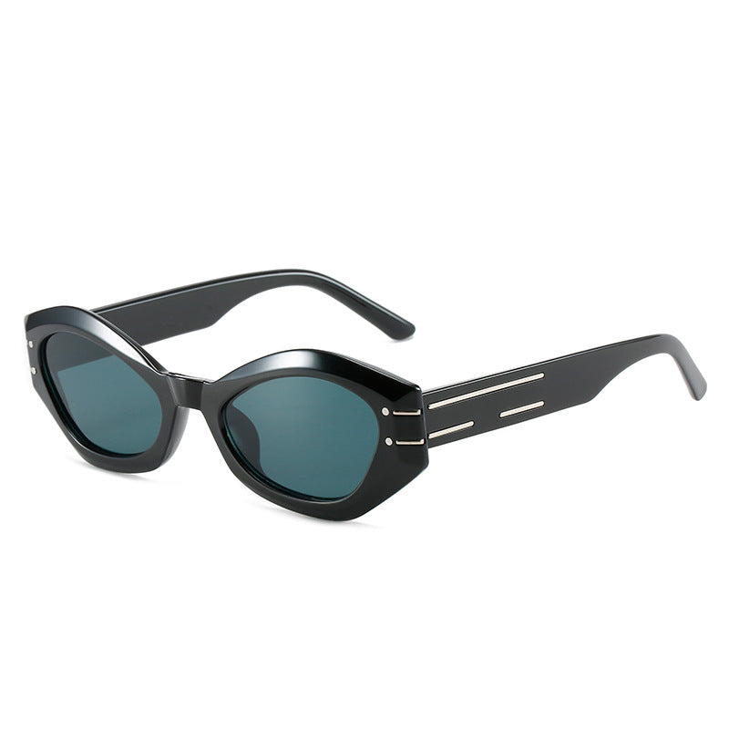 Ladies stylish designer sunglasses with unique frame construction Stornfield